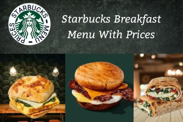 Starbucks Breakfast Menu With Price