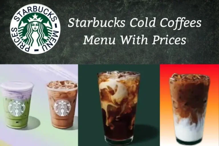 Starbucks Cold Coffees Menu